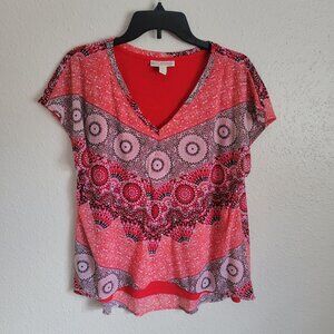 Dana Buchman Short Sleeve Blouse